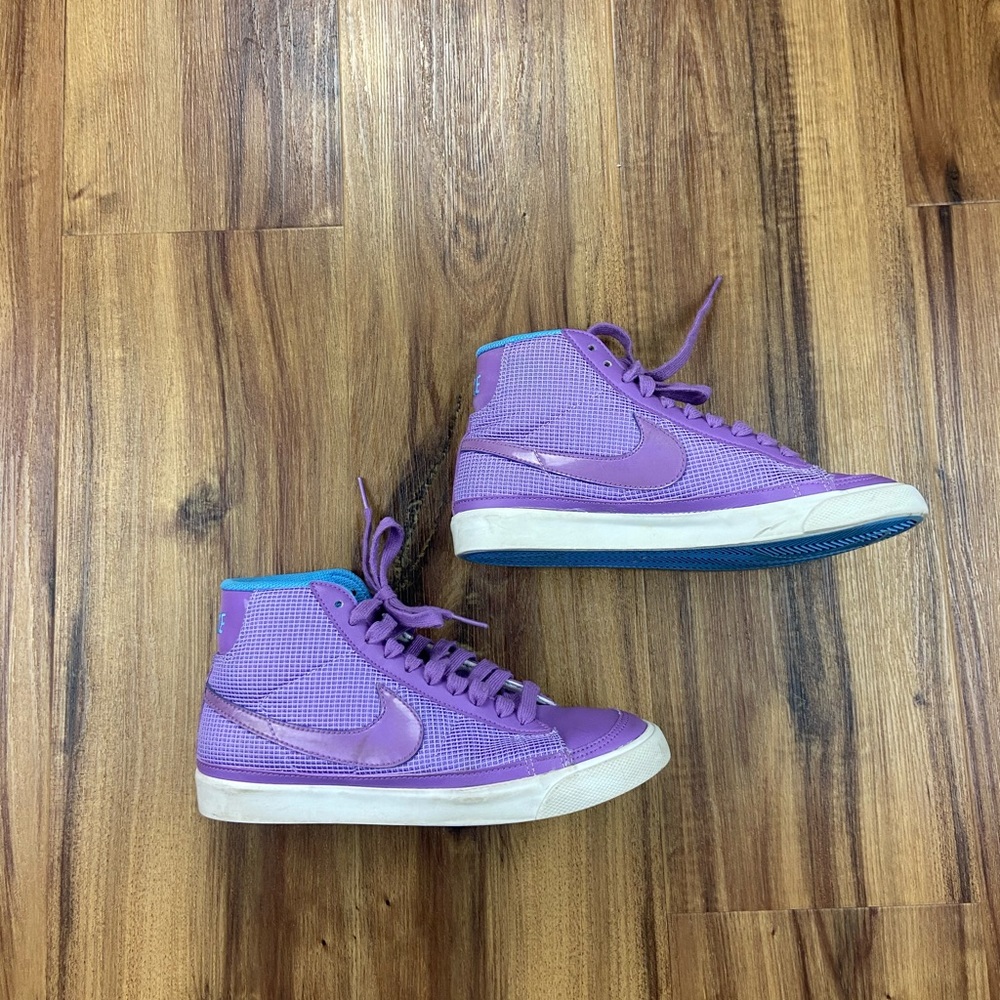 Purple and Blue Nike Blazers | size 7